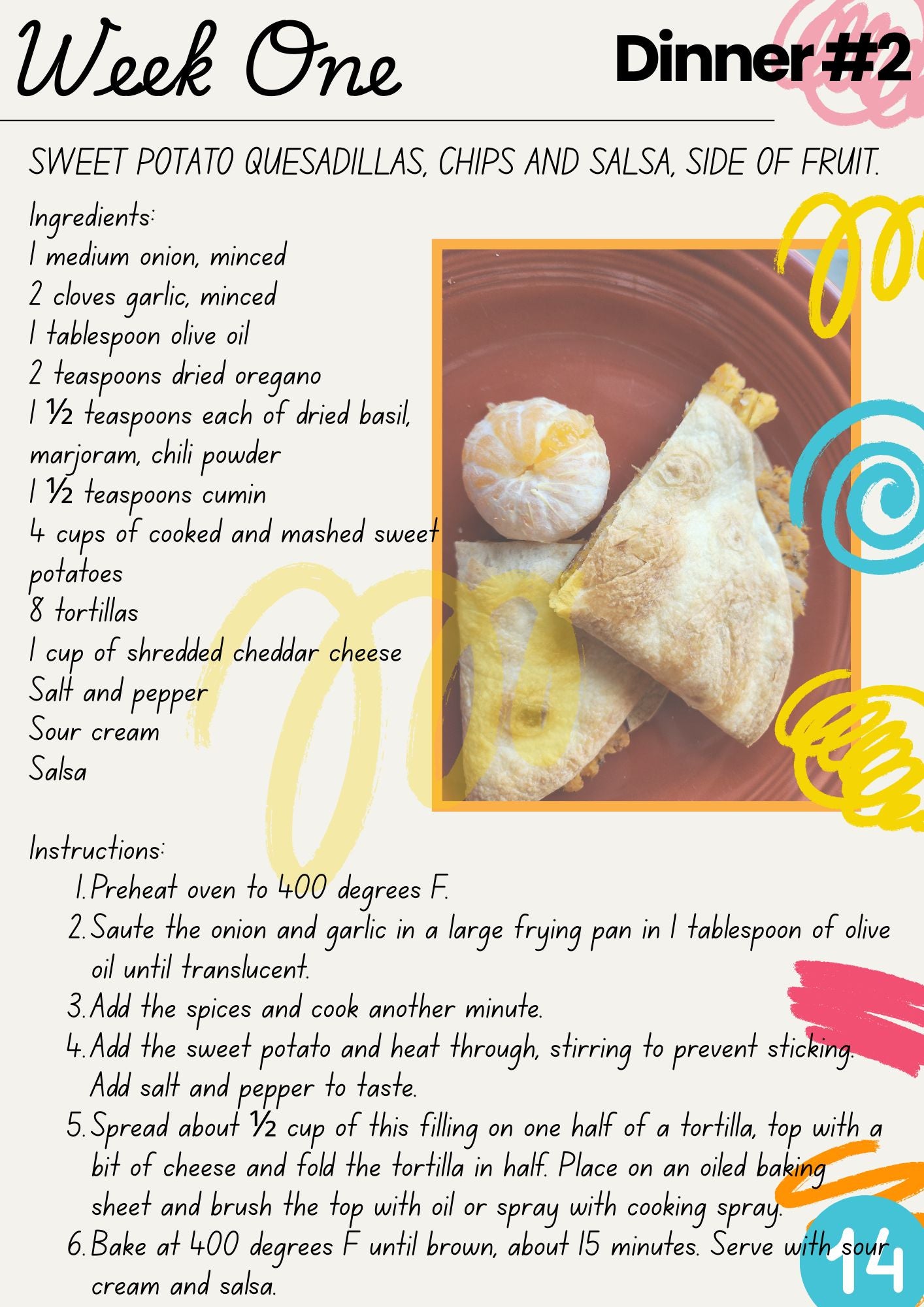 The Mega Meal Plan - FALL edition - Downloadable PDF